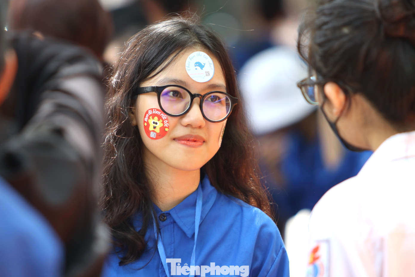 Tuy công việc vất vả nhưng các nữ tình nguyện viên lúc nào cũng rạng ngời, xinh tươi.