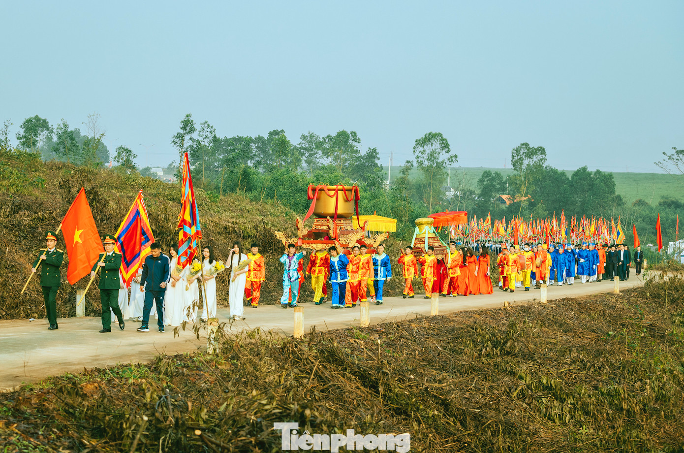 UBND thị xã Thái Hòa (Nghệ An) vừa long trọng tổ chức Lễ hội Làng Vạc lần thứ 24 tại Khu di chỉ khảo cổ học Làng Vạc thuộc xã Nghĩa Hòa, huyện Nghĩa Đàn, nay là thị xã Thái Hòa, tỉnh Nghệ An. (Ảnh: Rạng Đông).