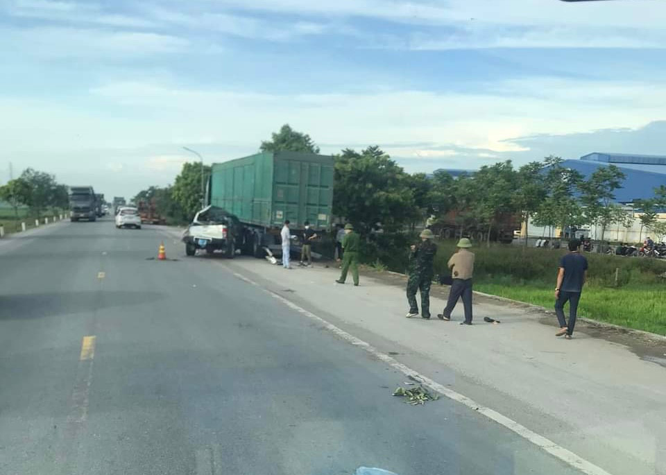 Hiện trường vụ tai nạn giao thông kinh hoàng.