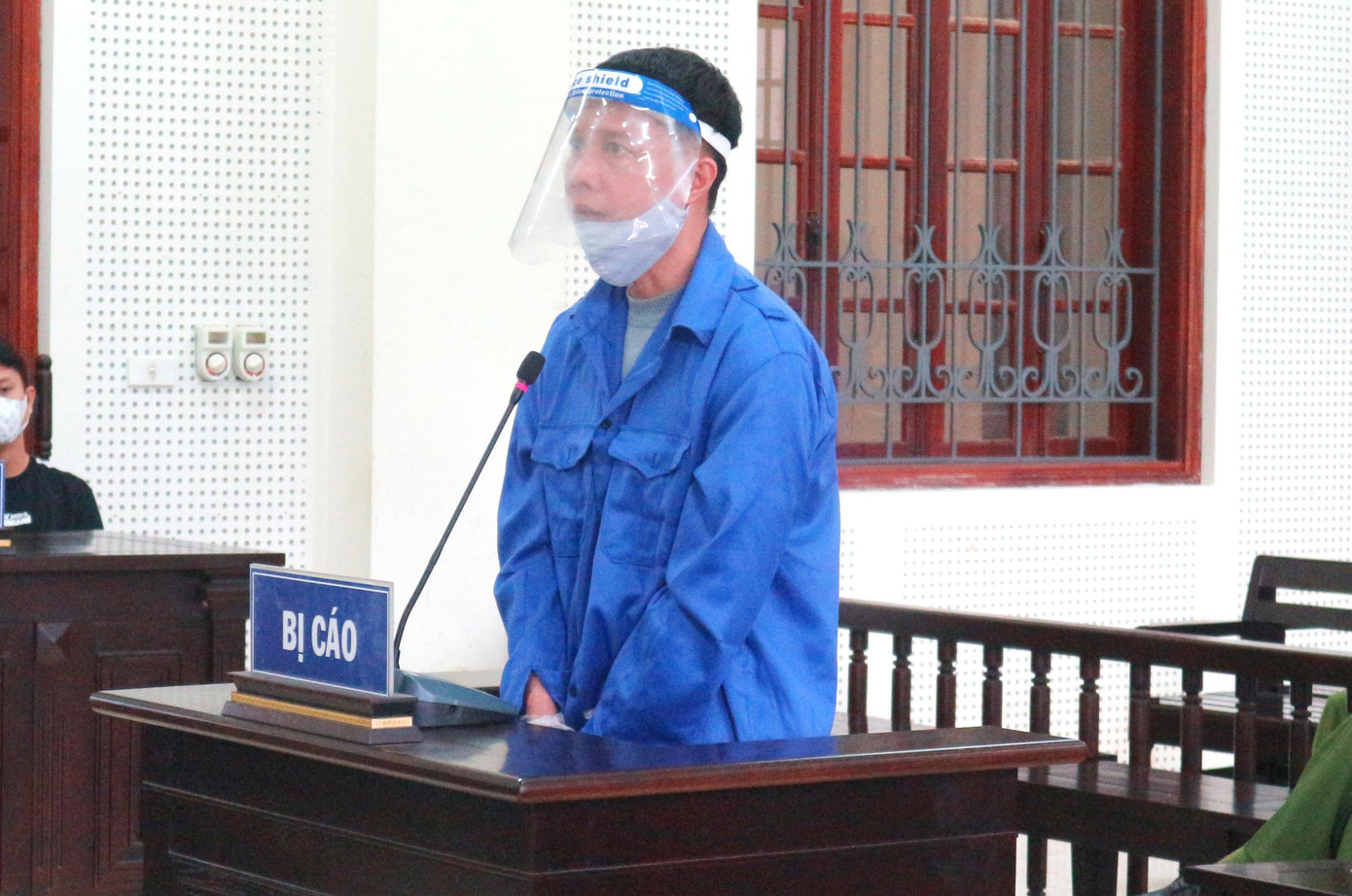 Bị cáo Bùi Văn Mãng tại phiên toà