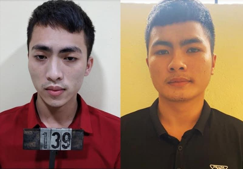 Hồ Phát Đạt và Đặng Đình Ngọc tại cơ quan công an Hồ Phát Đạt và Đặng Đình Ngọc tại cơ quan công an