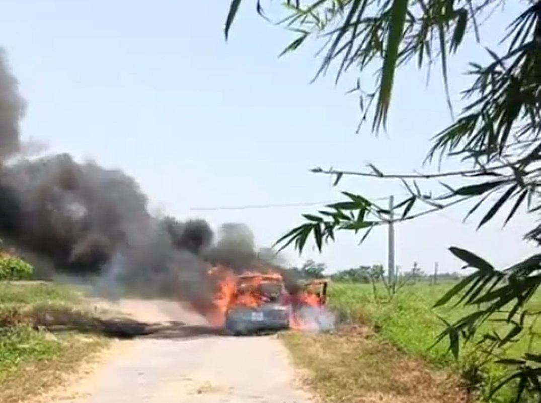 Hiện trường vụ cháy. Hiện trường vụ cháy.