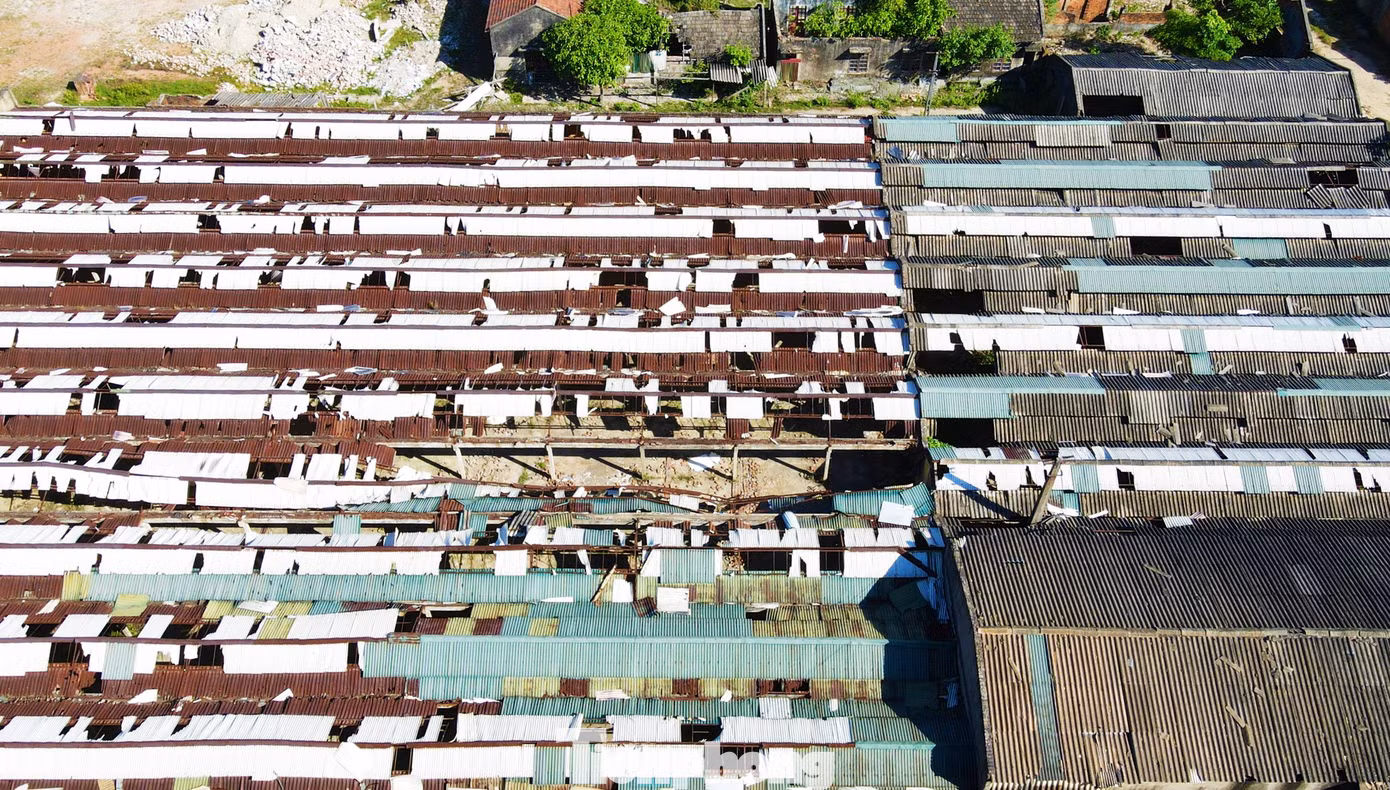 Hệ thống nhà xưởng hư hỏng qua thời gian.