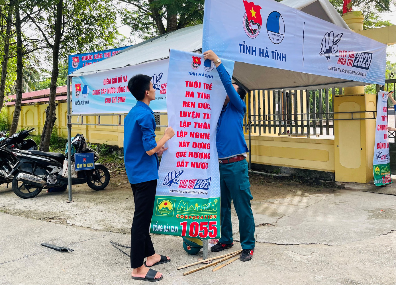 Công tác chuẩn bị cho tình nguyện mùa thi được chuẩn bị chu đáo.