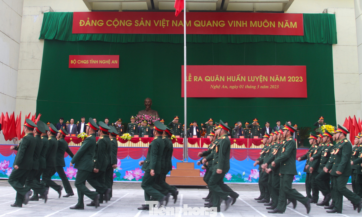 Năm 2023, lực lượng vũ trang tỉnh Nghệ An quán triệt và tổ chức thực hiện Nghị quyết số 1659 của Quân ủy Trung ương; Nghị quyết số 755 của Đảng ủy Quân khu; Mệnh lệnh số 124 của Tư lệnh Quân khu và Nghị quyết của Đảng ủy Quân sự tỉnh về lãnh đạo thực hiện nhiệm vụ quân sự, quốc phòng năm 2023; tập trung huấn luyện cho các đối tượng theo phương châm "Cơ bản, thiết thực, vững chắc”, coi trọng huấn luyện đồng bộ, chuyên sâu.