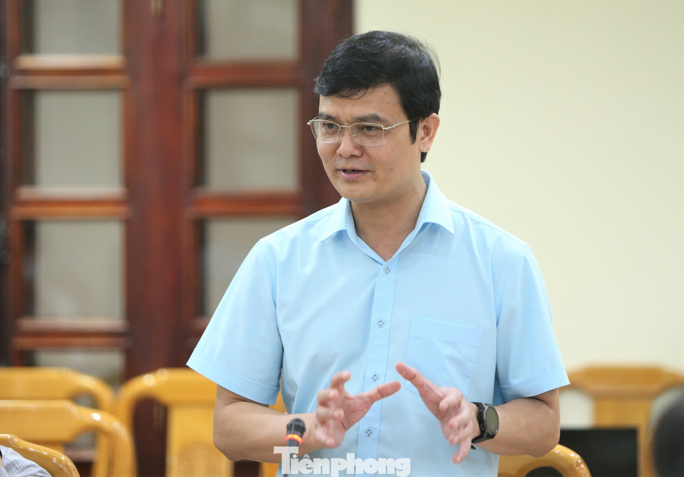 Anh Bùi Quang Huy phát biểu kết luận buổi làm việc.