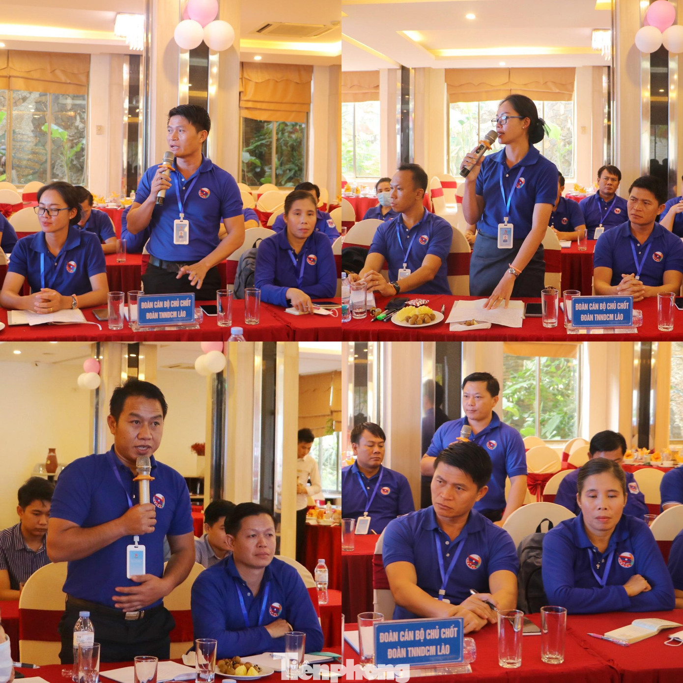 Các đại biểu thảo luận trao đổi kinh nghiệm công tác Đoàn.