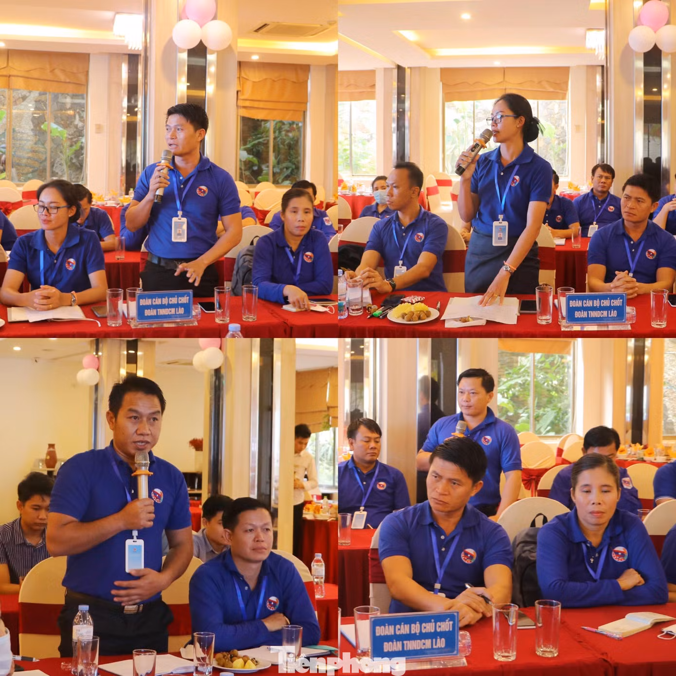 Các đại biểu thảo luận trao đổi kinh nghiệm công tác Đoàn.