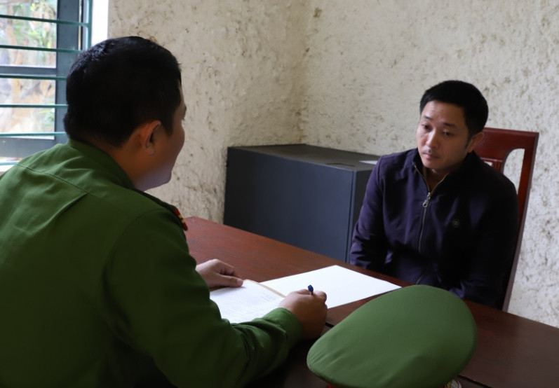 Trần Văn Ân tại cơ quan điều tra.