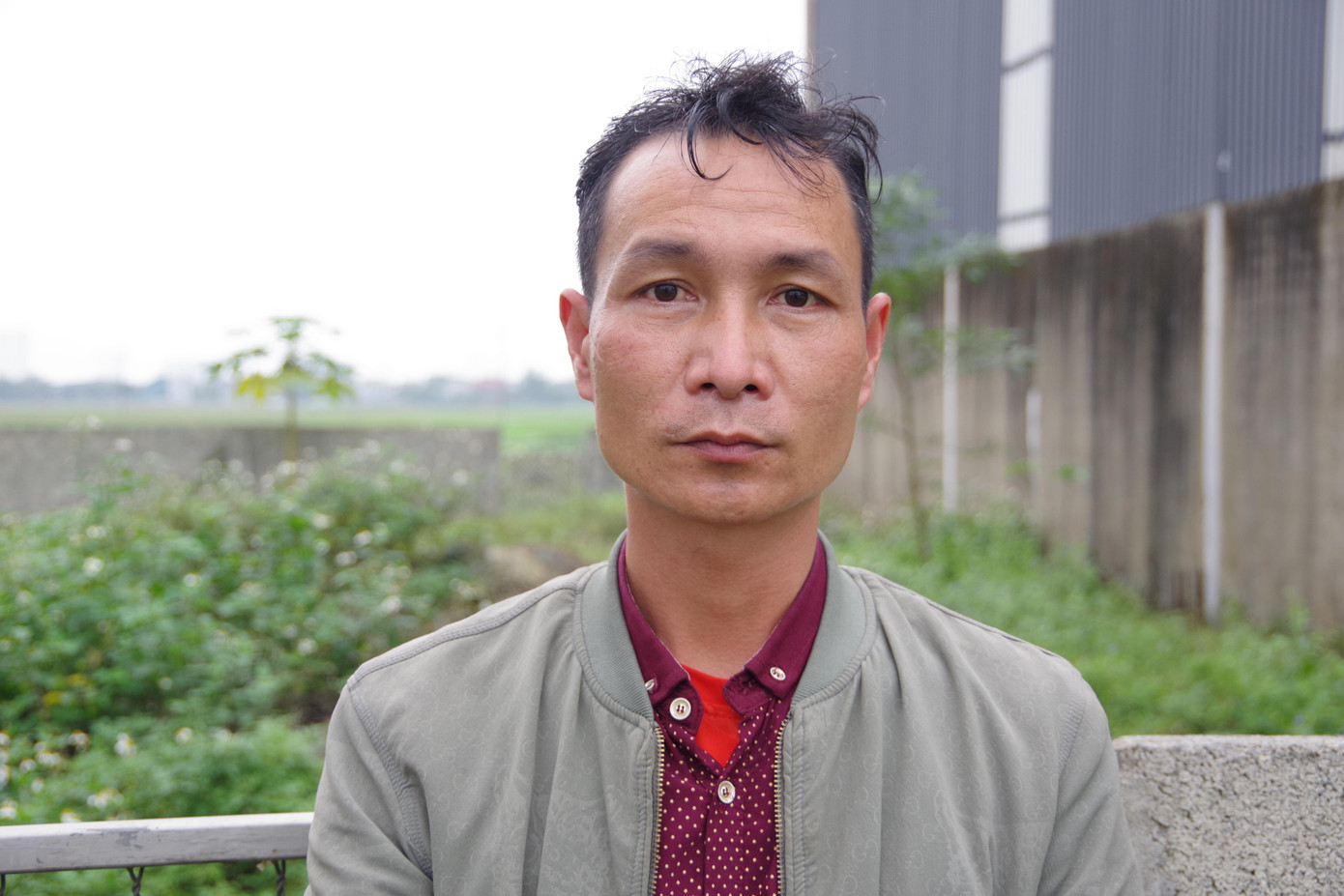 Đối tượng Lô Văn Cầu tại cơ quan công an