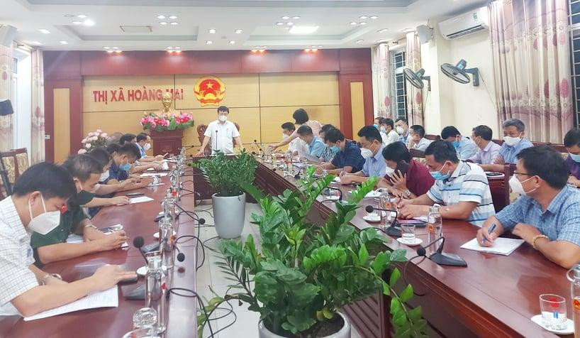 Ban Chỉ đạo phòng, chống dịch COVID-19 tỉnh Nghệ An làm việc tại thị xã Hoàng Mai Ban Chỉ đạo phòng, chống dịch COVID-19 tỉnh Nghệ An làm việc tại thị xã Hoàng Mai