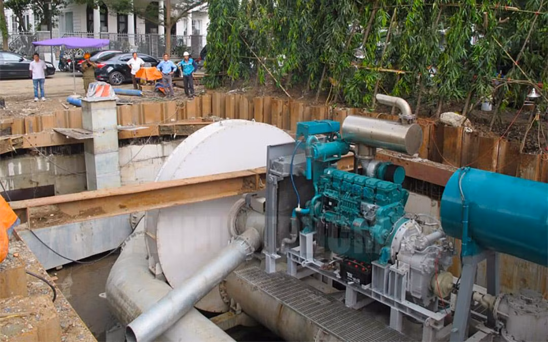 Siêu máy bơm không còn nước để bơm
