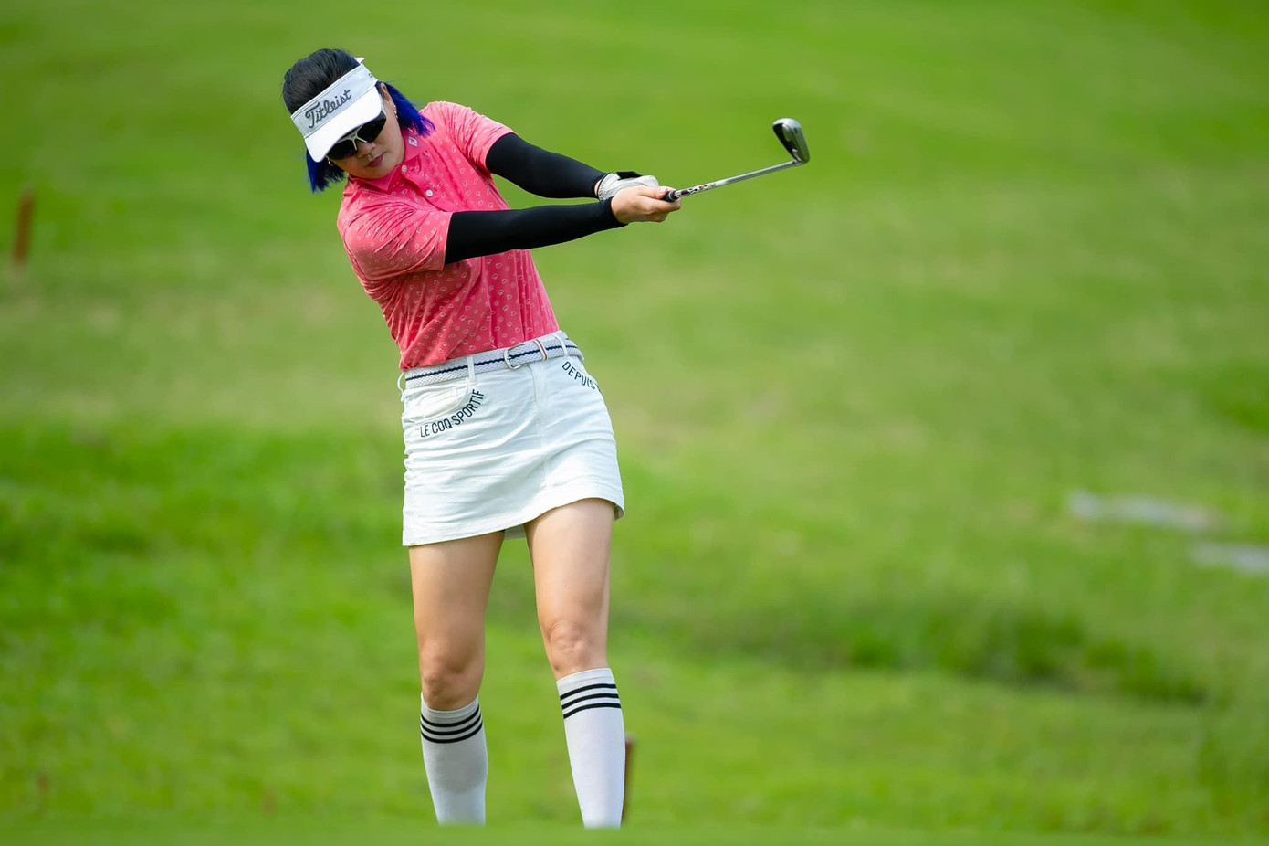 Hiện tại, Kim Huệ đang phấn đấu để trở thành một golfer chuyên nghiệp.