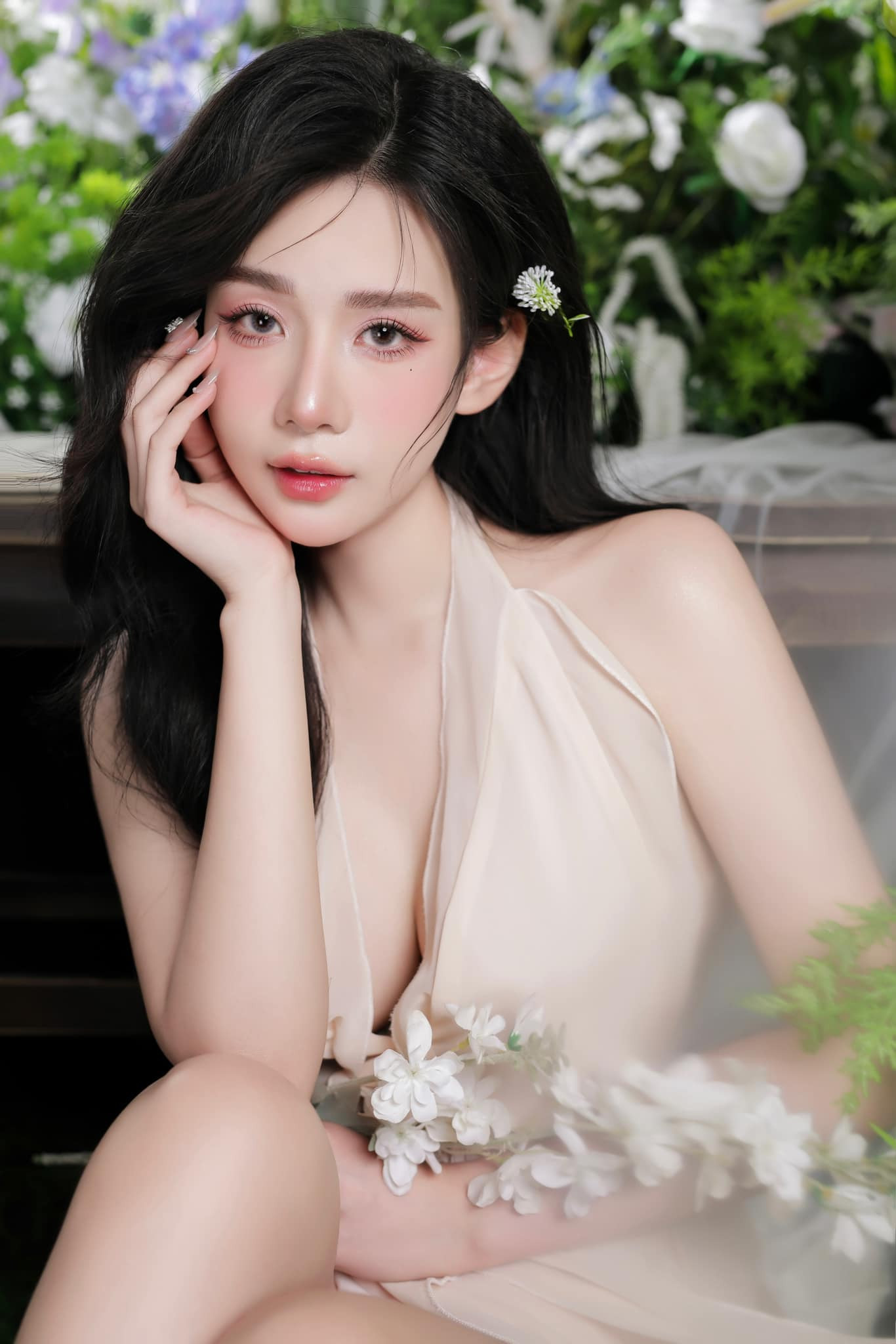 Huyền Trang là một trong những streamer có tiếng của một ứng dụng giao lưu trực tuyến.