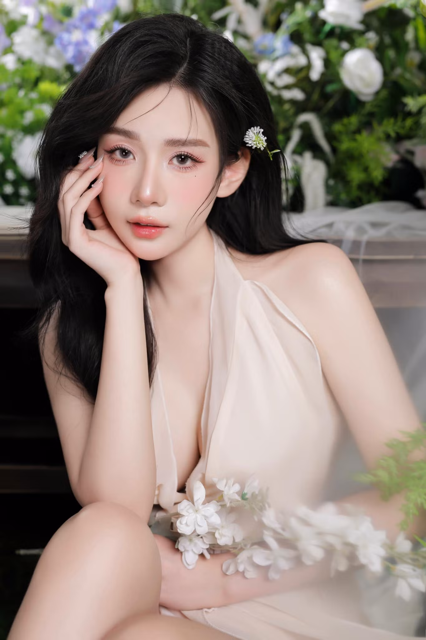 Huyền Trang là một trong những streamer có tiếng của một ứng dụng giao lưu trực tuyến.