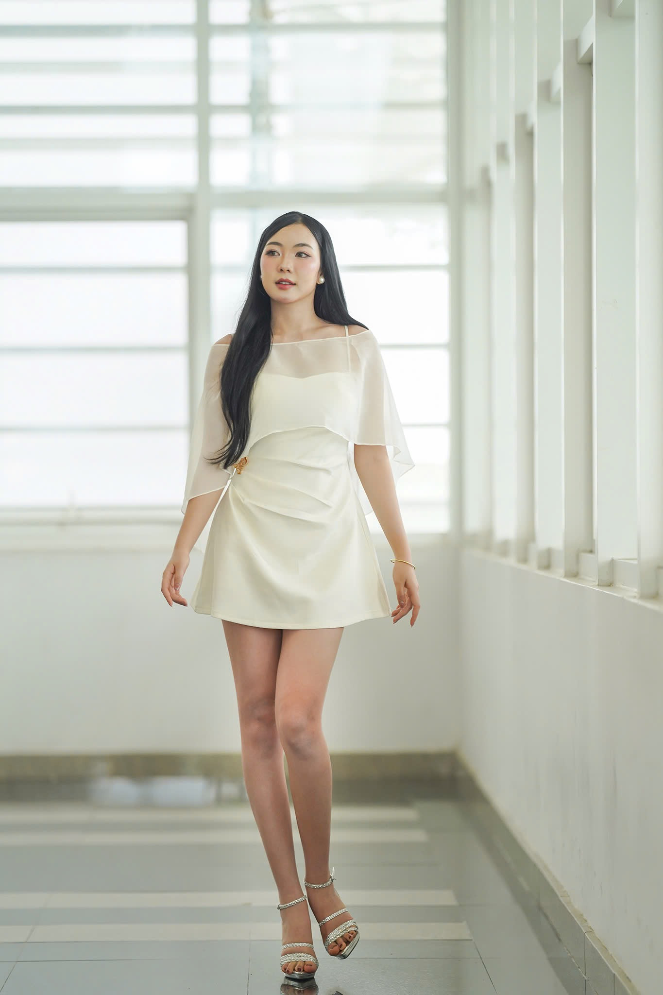 Nhiều nữ sinh tại các đại học trên địa bàn TPHCM tham dự ngày hội tuyển sinh Hoa hậu Việt Nam 2024 tại Đại học Tài chính Marketing.