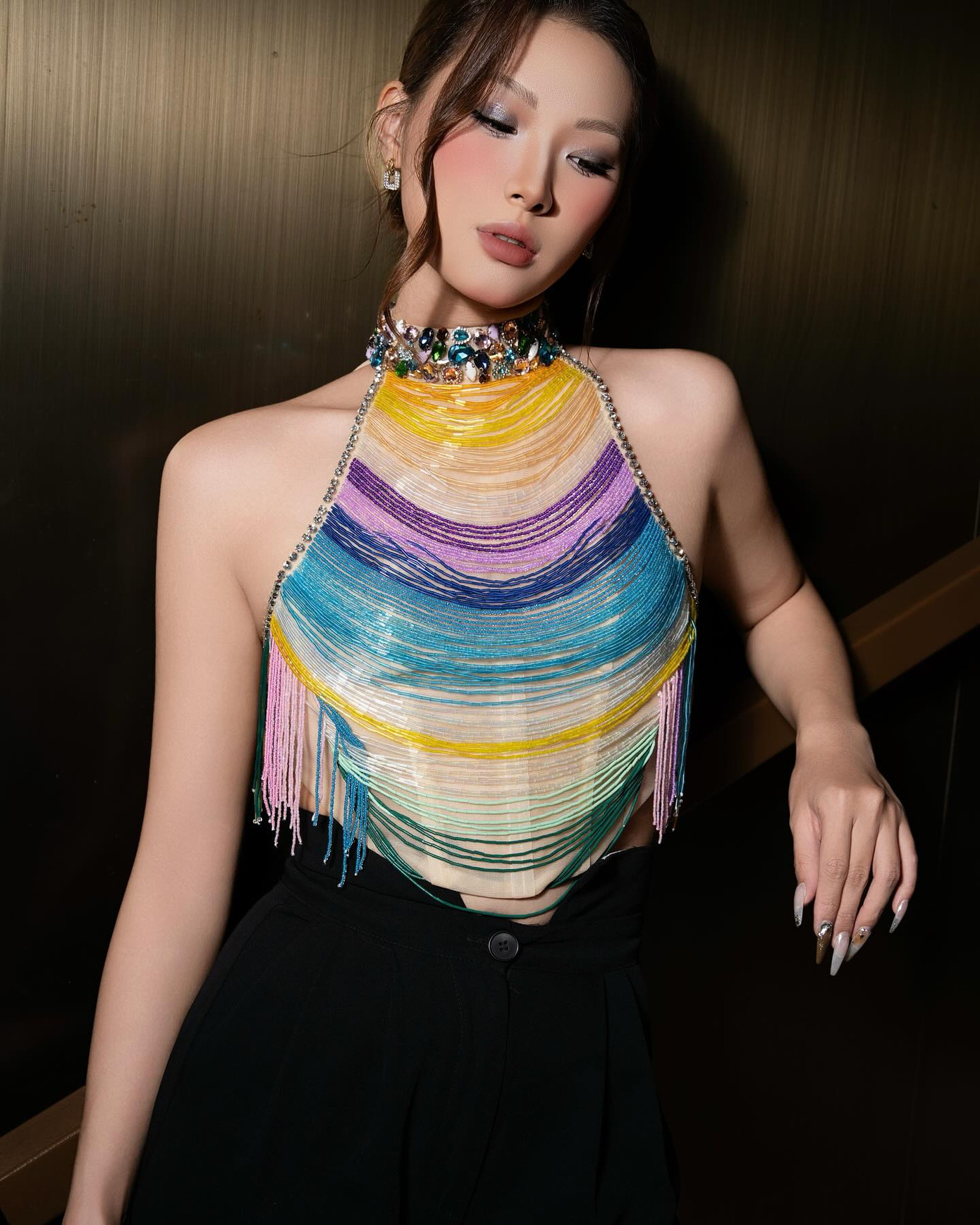 Thu Thảo cho biết sau vòng thi nhân trắc học ở sơ khảo phía Bắc, số đo của cô không thay đổi nhiều so với trước đây. Thu Thảo cao 1,78 m, số đo ba vòng 89-64-92 cm. Cô cho biết luôn duy trì chế độ ăn uống và tập luyện đều đặn.