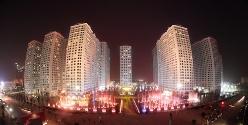 Nhạc nước lung linh tại Times City