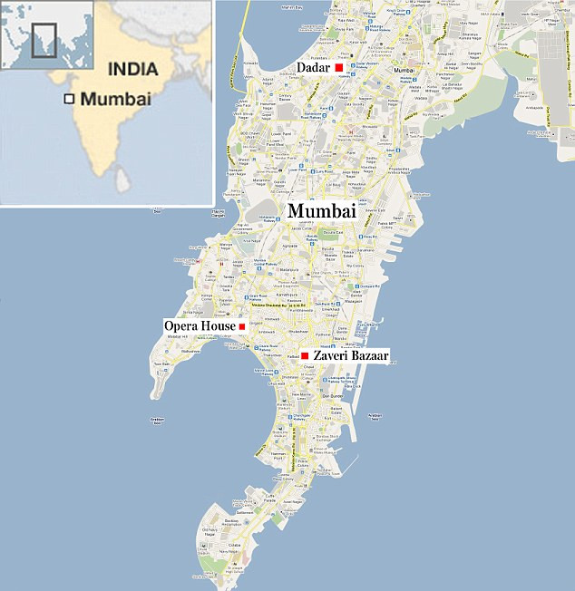 Các khu vực bị đánh bom vốn là nơi tập trung dân cư đông đúc nhất với các hoạt động buôn bán sầm uất của Mumbai