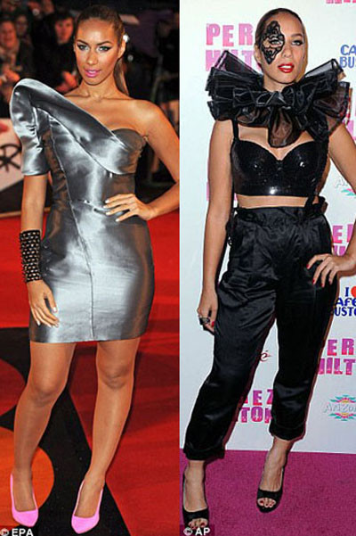 Tuy trung thành với phong cách ăn mặc của một diva, nhưng cũng có lúc Leona khoác lên mình những bộ cánh khiến người ta liên tưởng tới Lady Gaga