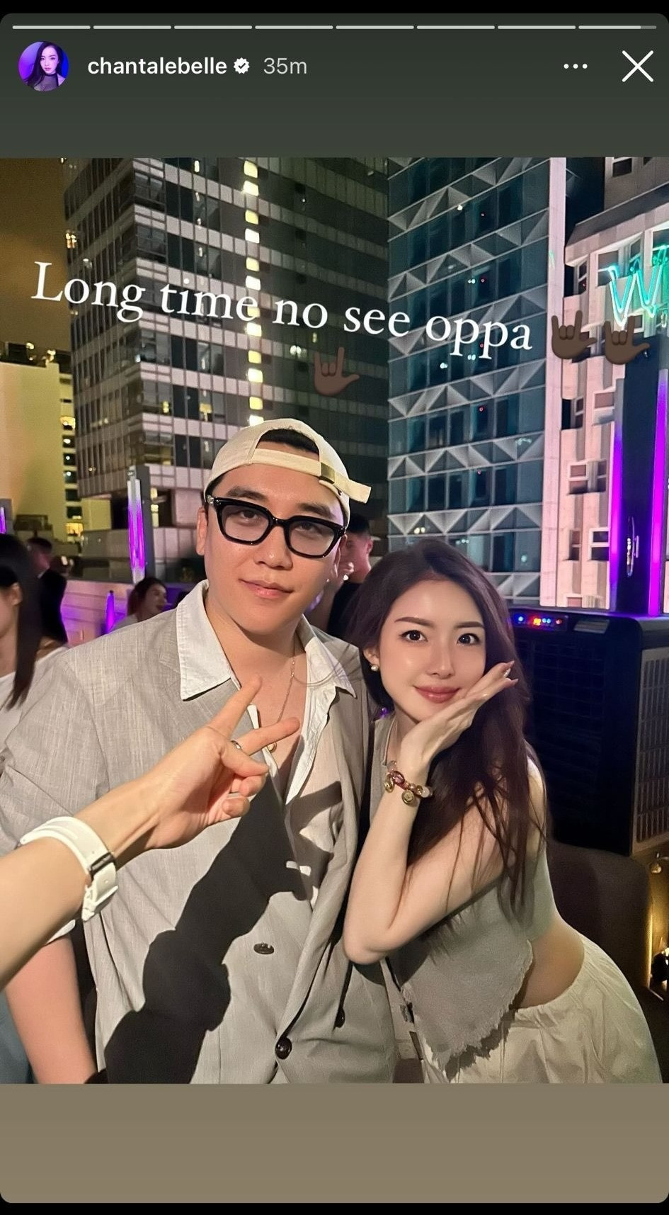 Hot girl Hong Kong Chantalebelle khoe ảnh chụp thân thiết với Seungri, còn gọi cựu thần tượng là anh trai. Hot girl Hong Kong Chantalebelle khoe ảnh chụp thân thiết với Seungri, còn gọi cựu thần tượng là anh trai.