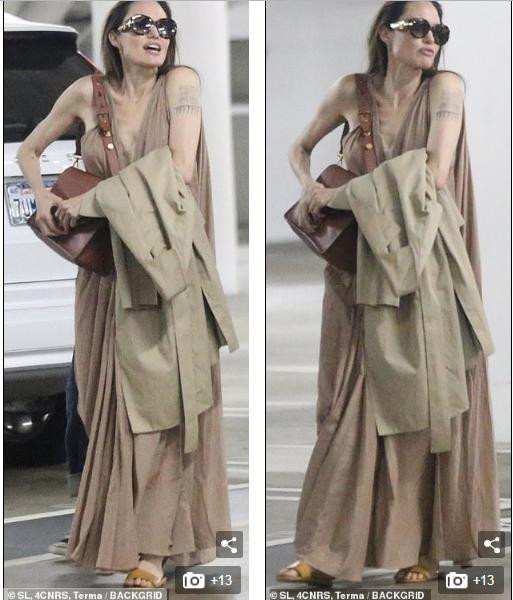 Angelina Jolie xuất hiện gợi cảm với váy màu nude bên người đàn ông lạ ảnh 7