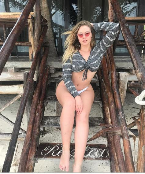 Mê đắm ngắm Iskra Lawrence tròn đầy gợi cảm với áo tắm ảnh 6