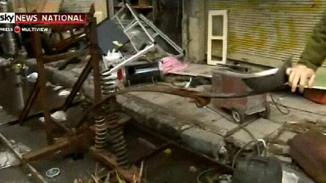 Bệ phóng lựu đạn tự chế của phiến quân Syria. Bệ phóng lựu đạn tự chế của phiến quân Syria