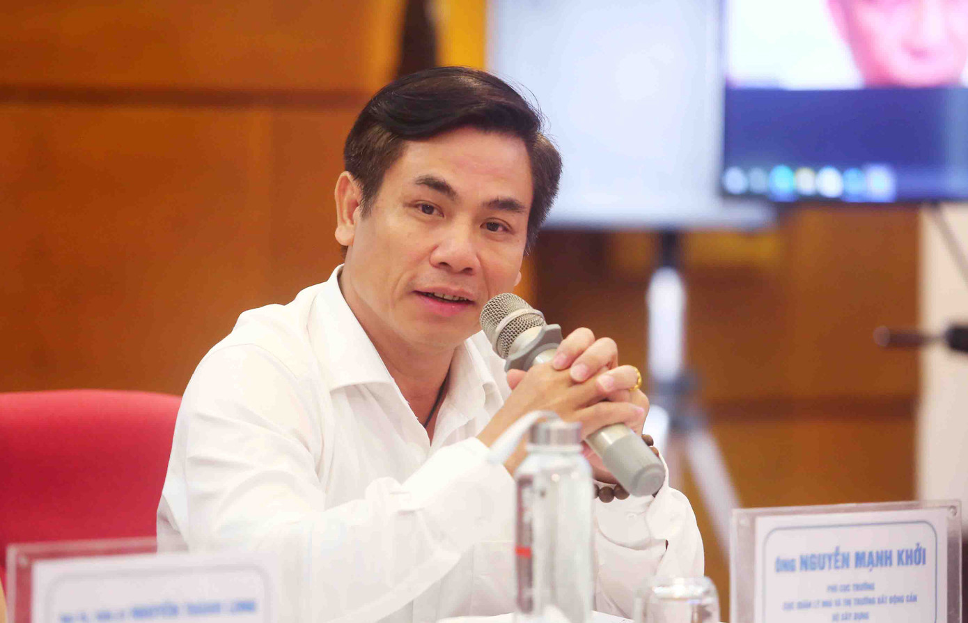 Ông Nguyễn Mạnh Khởi - Phó Cục trưởng Cục Quản lý nhà và thị trường bất động sản.