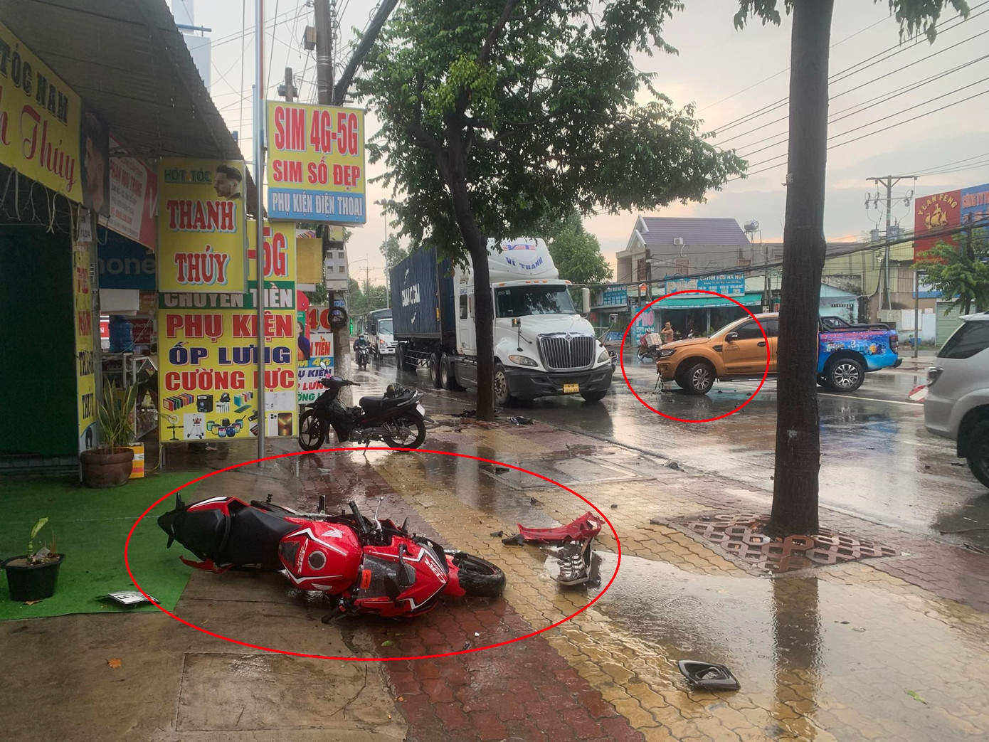 Hiện trường vụ tai nạn