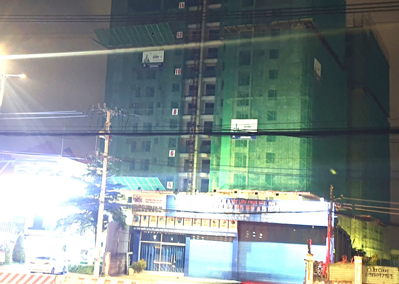 Công trình chung cư nơi xảy ra vụ việc. Ảnh: CTV Công trình chung cư nơi xảy ra vụ việc. Ảnh: CTV