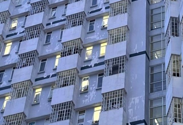 Tầng 9, khu B, Đại học Quốc gia TPHCM nơi xảy ra vụ việc.