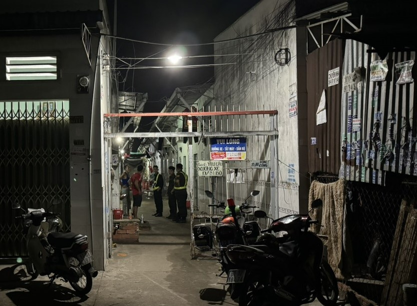 Khu nhà trọ nơi xảy ra vụ việc Khu nhà trọ nơi xảy ra vụ việc