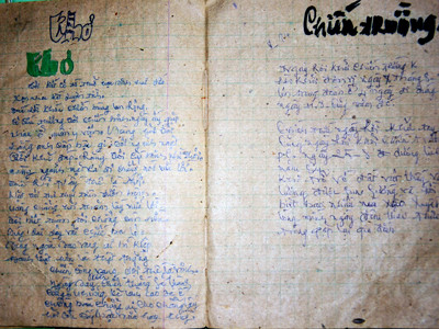 Cuốn nhật ký chiến trường K của ông Thảo được gìn giữ 30 năm qua