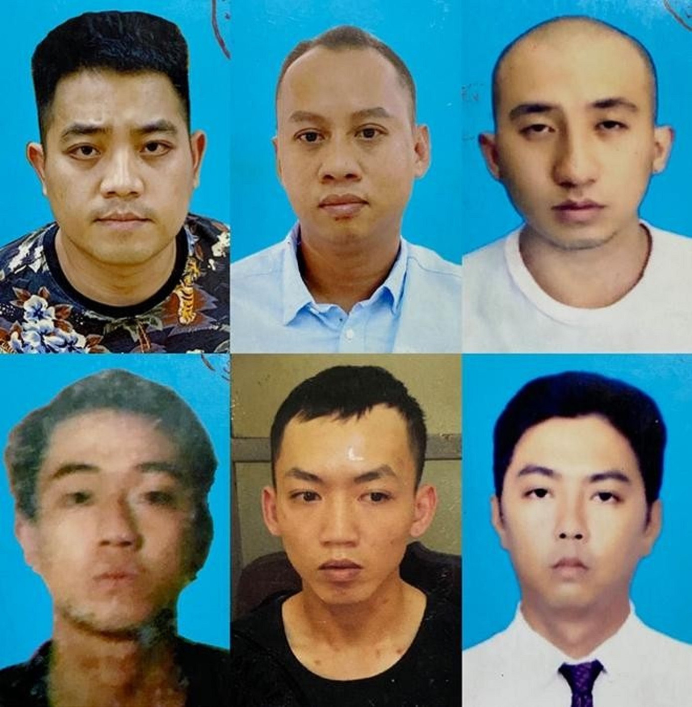 Các bị cáo trong vụ án. Ảnh: CA Các bị cáo trong vụ án. Ảnh: CA