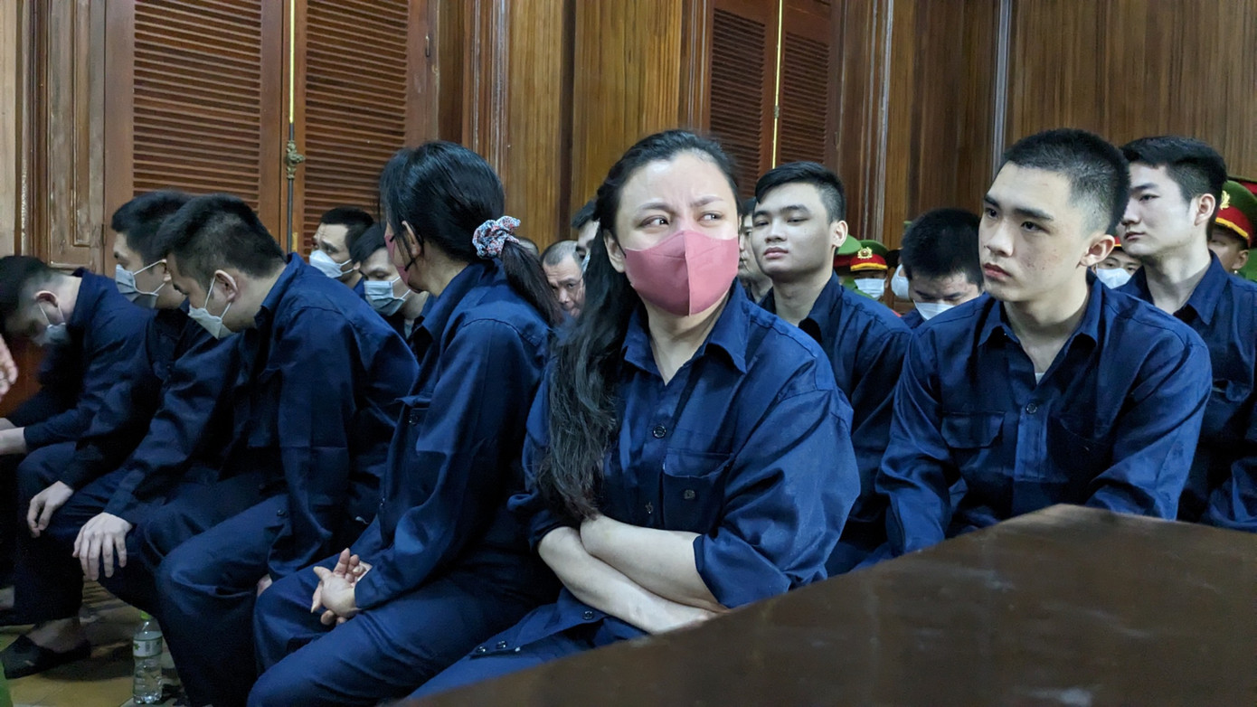 Các bị cáo tại phiên tòa chiều 28/3. Các bị cáo tại phiên tòa chiều 28/3.