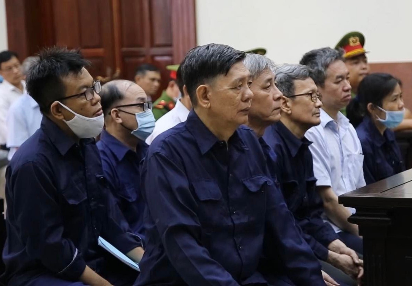 Các bị cáo tại phiên tòa phúc thẩm ngày 6/3. Các bị cáo tại phiên tòa phúc thẩm ngày 6/3.