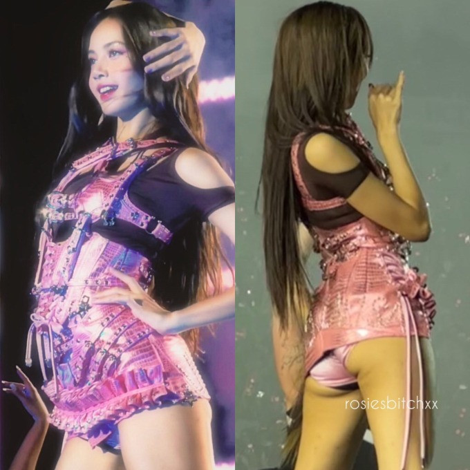 Bộ trang phục của Lisa sau khi được chỉnh sửa lại gây tranh cãi. Ảnh: IG. Bộ trang phục của Lisa sau khi được chỉnh sửa lại gây tranh cãi. Ảnh: IG.