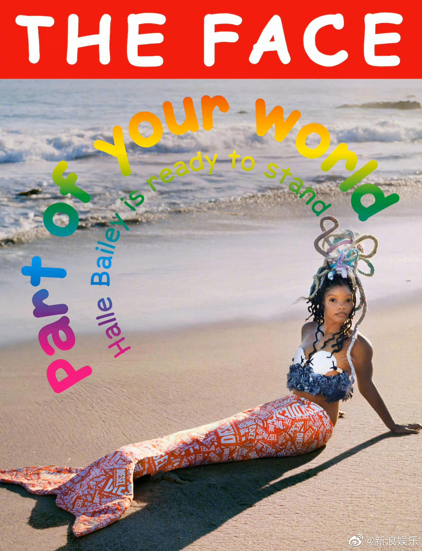 Bộ ảnh của Halle Bailey đăng tải trên The Face Magazine ngày 23/2 trong tạo hình nàng tiên cá với khung cảnh biển khơi không nhận được phản ứng tích cực từ khán giả. Nhiều người đánh giá phần đồ họa thiếu đầu tư, một số cư dân mạng cho rằng tạp chí đang cố tình thu hút tương tác.