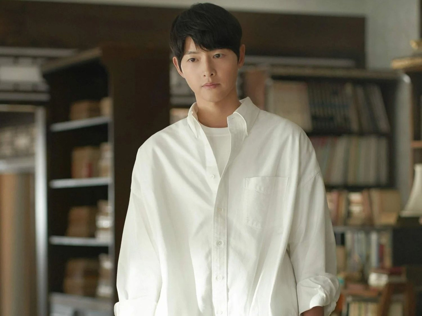 Song Joong Ki cần mẫn xuất hiện trên truyền hình. Ảnh: NSX. Song Joong Ki cần mẫn xuất hiện trên truyền hình. Ảnh: NSX.