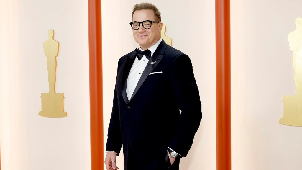 Tài tử Brendan Fraser - ứng cử viên sáng giá hạng mục Nam diễn viên chính xuất sắc qua vai diễn tâm huyết trong The Whale. Ảnh: Getty.