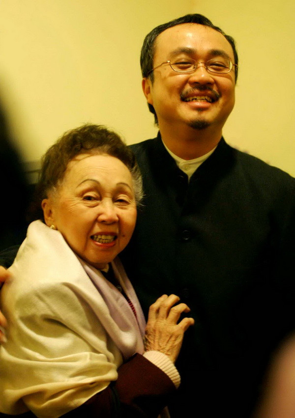 Nghệ sỹ piano Thái Thị Liên và NSND Đặng Thái Sơn.