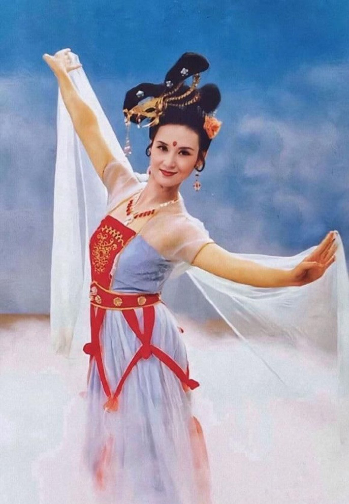 Tạo hình Hằng Nga của Khâu Bội Ninh trong Tây du ký 1986. Ảnh: Weibo.