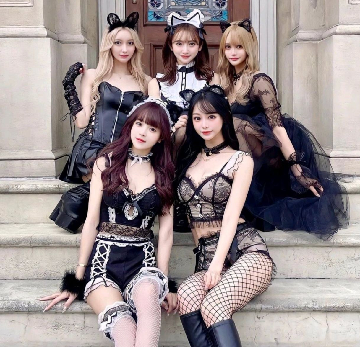 Nhóm người mặc đồ hở hang đến Universal Studios Japan. Ảnh: Asiaone. Nhóm người mặc đồ hở hang đến Universal Studios Japan. Ảnh: Asiaone.