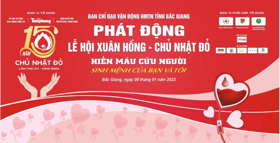 Tỉnh Bắc Giang đã sẵn sàng cho Ngày hội Chủ nhật Đỏ vào sáng ngày mai 8/1 (Chủ nhật) tại Hội trường UBND TP Bắc Giang.
