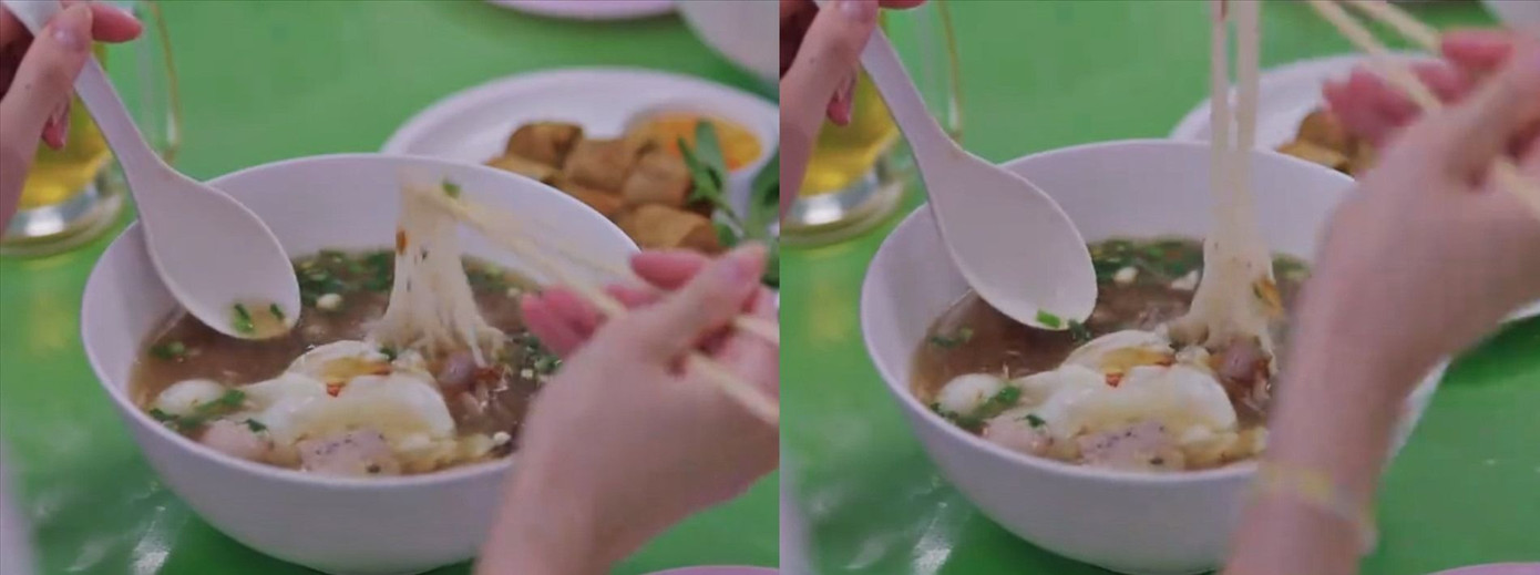 Hủ tiếu Việt Nam xuất hiện trên phim King the land. Ảnh: VKR, CMH.