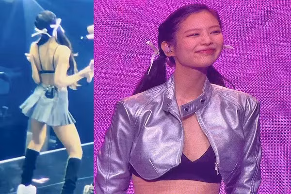 Jennie là thành viên có gu thời trang táo bạo nhất. Cô từng gặp sự cố bị tốc váy.