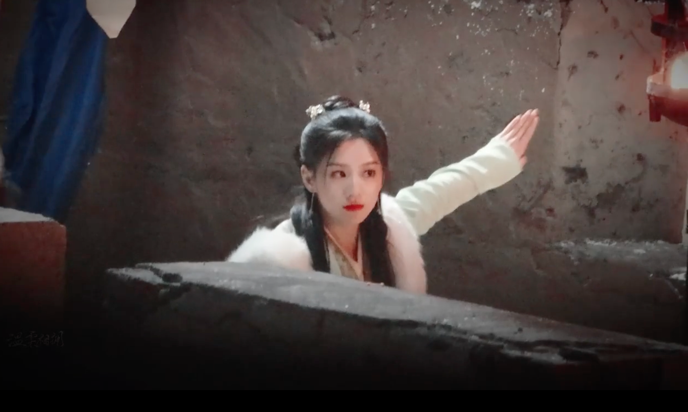 Bao Thượng Ân trên phim trường Anh hùng xạ điêu 2023. Ảnh: Baidu.