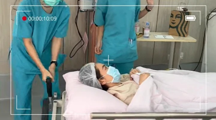 Quá trình kích trứng được Minh Hằng chia sẻ trên video trên trang cá nhân.