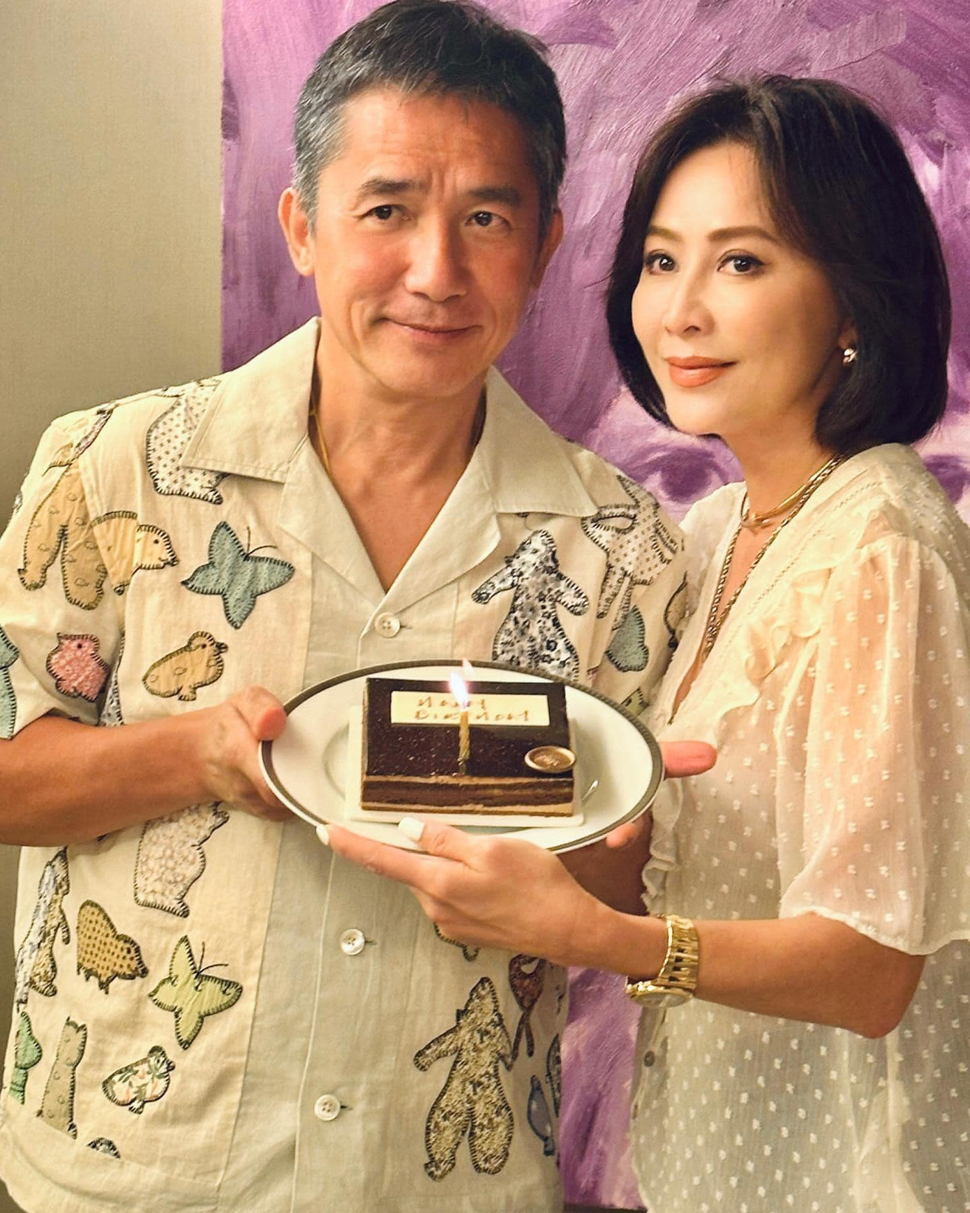 Vợ chồng Lưu Gia Linh và Lương Triều Vỹ. Ảnh: Weibo. Vợ chồng Lưu Gia Linh và Lương Triều Vỹ. Ảnh: Weibo.